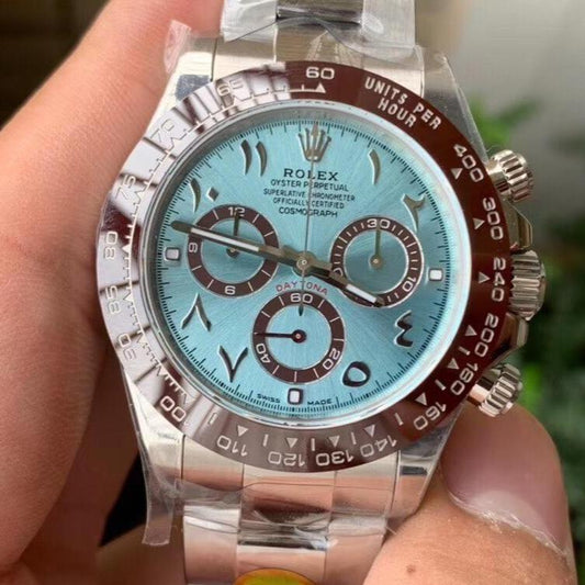 DAYTONA 116520 CUSTOM ICE BLUE CERAMIC ARABIC