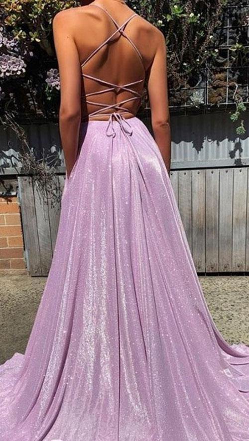 LTP0024,Purple halter sheath prom dress,v-neck sleeveless evening gown