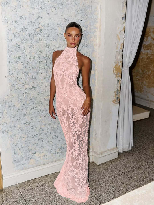 Elegant White Strapless Sleeveless Mermaid Prom Dress with Lace - liymcdress