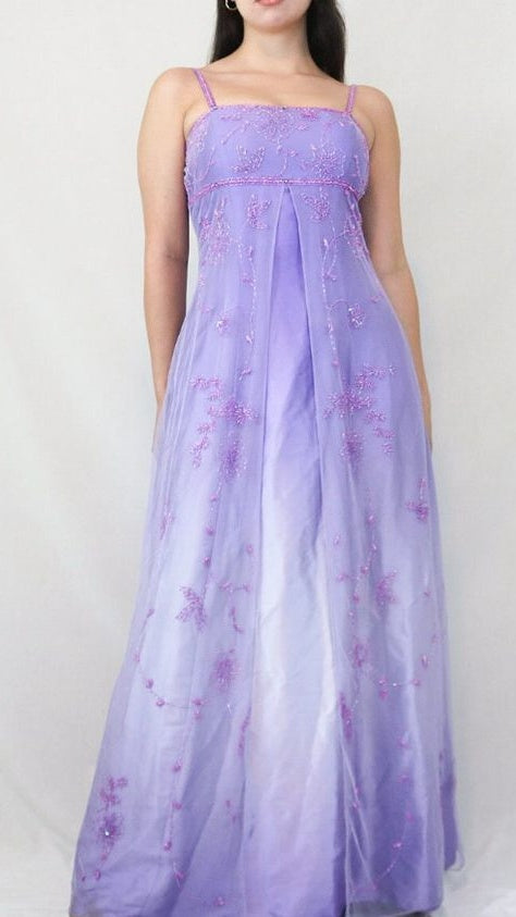 Elegant Sheath Beaded Long Prom Dresses Spaghetti Straps Evening Party Dress,LTP4294