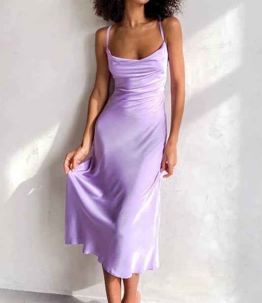 Wholesale Lavender Dress for Women Sexy Simple Bridesmaid Party Prom Dresses