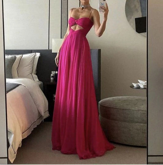 Wholesale Spaghtti Strap Sexy Elegant Party Dress Long Prom Dress Charming Evening Dress