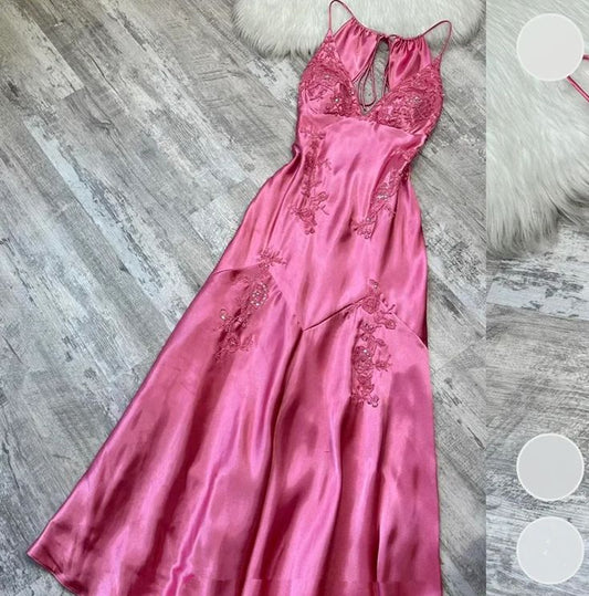 Pink Sheath Prom Dresses V-Neck Appliques Evening Formal Dress School Event Dress,LTP4279