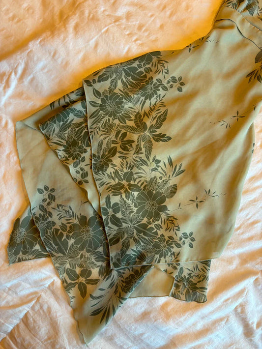 Cute A Line Halter Green Short Chiffon Homecoming Dresses Cocktail Dress