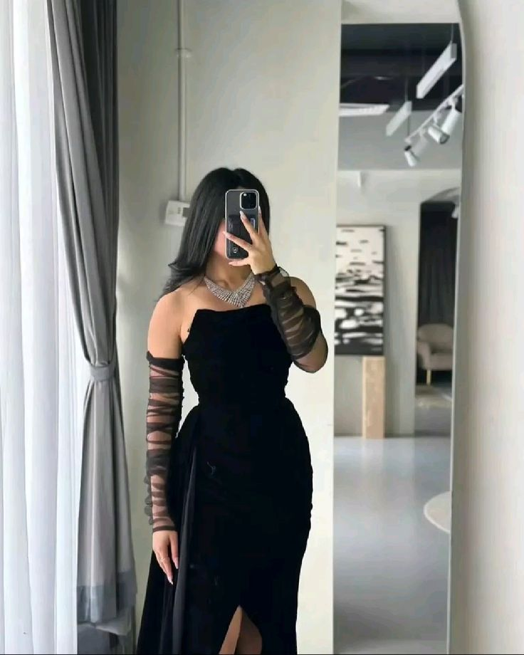 Charming Black Strapless Long Formal Party Dress Evening Gown