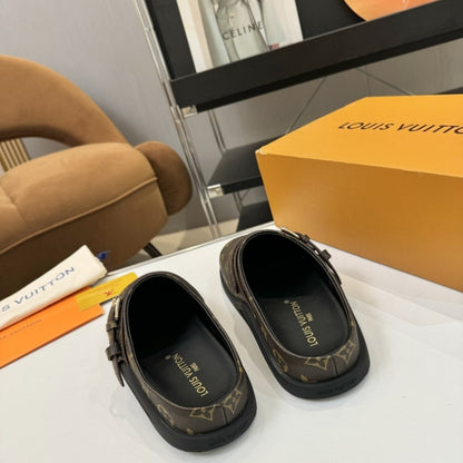 LOUIS VUITTON TO GO FLAT COMFORT CLOG CACAO BROWN 1AHMH5