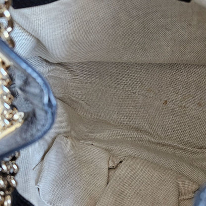 Gucci Black Leather Medium Soho Chain Tote