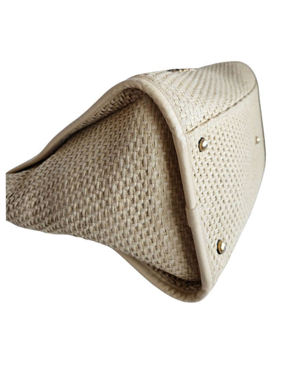 Chanel Beige Raffia Deauville Shopping Tote Bag