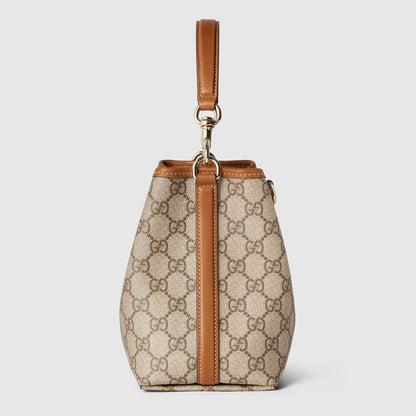 GUCCI GG Emblem mini bucket bag