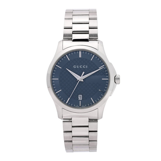 Stainless Steel 38mm G-Timeless Diamante Quartz Watch Grey