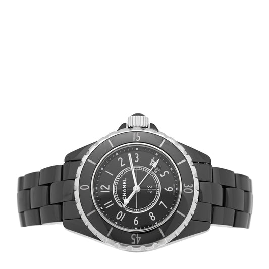 Stainless Steel Ceramic 33mm J12 Quartz Watch Black