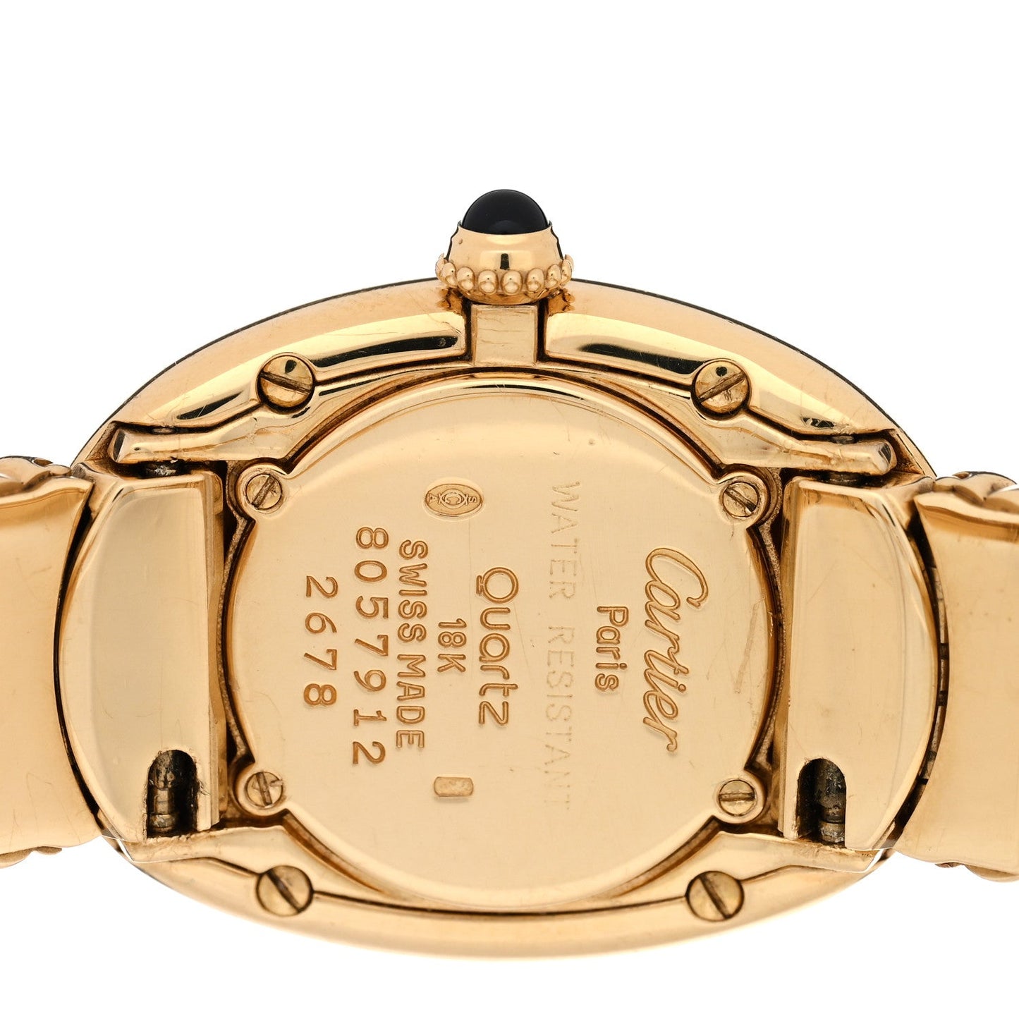 18K Yellow Gold 22mm Baignoire Quartz Watch