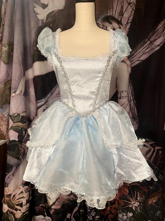 Cute Satin Lace Blue Short Graduation Homecoming Dress 18th Birthday Dress Y9885