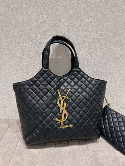 Women Saint Laurent Icare Maxi Shopping Bag In Quilted