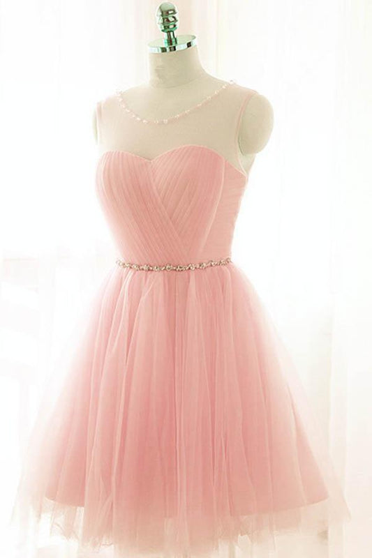 Charming Tulle Short Prom Dresses Homecoming Dresses PG019