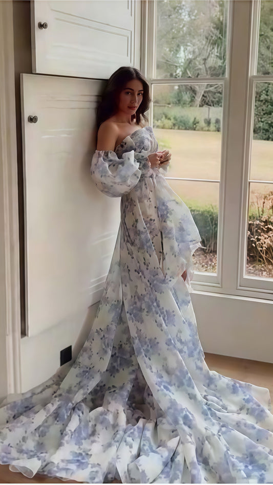 Custom Made Floral High Low Prom Dresses,LTP3436