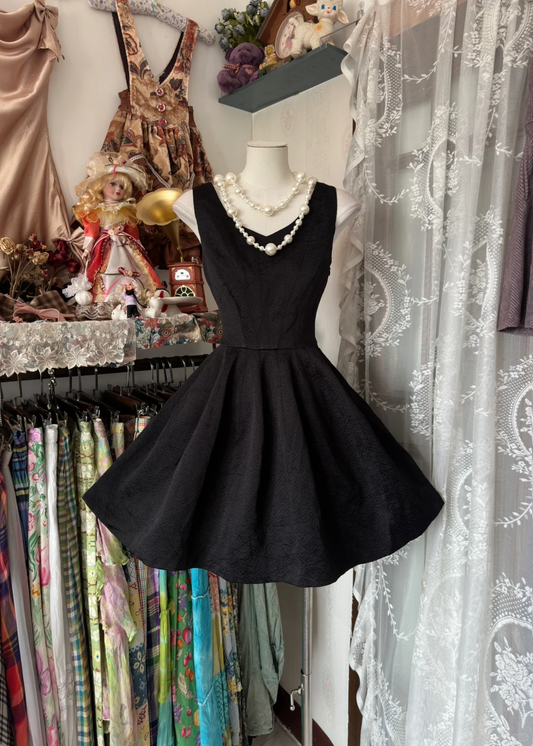 Classy Black Satin Short Birthday Dress A Line Graduation Homecoming Dress Y9015