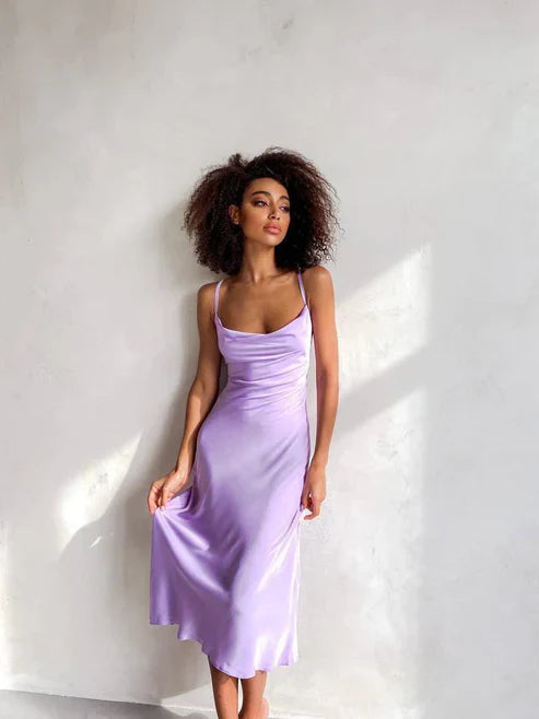 Wholesale Lavender Dress for Women Sexy Simple Bridesmaid Party Prom Dresses