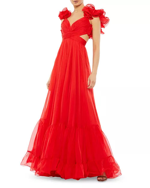 Liymcdress Red A-Line Long Prom Dress Charming Evening Party Dress Formal Dress