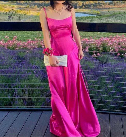 Liymcdress Spaghetti Strapless A-Line Popular Long Evening Dress Formal Prom Dress Party Dress