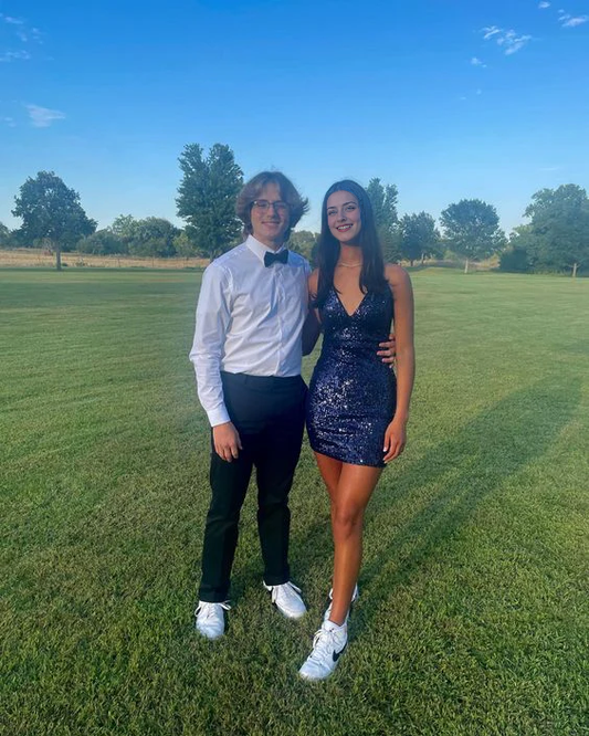 Liymcdress Charming V Neck Homecoming Dress Cute Birthday Dress Party Dress Graduation Dress Short Sparkly Prom Dress