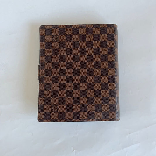 Louis Vuitton Damier Brown Large Ring Agenda Cover
