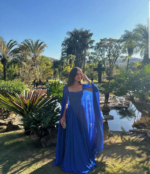 Liymcdress Dress Wholesale Stunning Royal Blue A-line Prom Dress Princess Dress Elegant Evening Party Dress