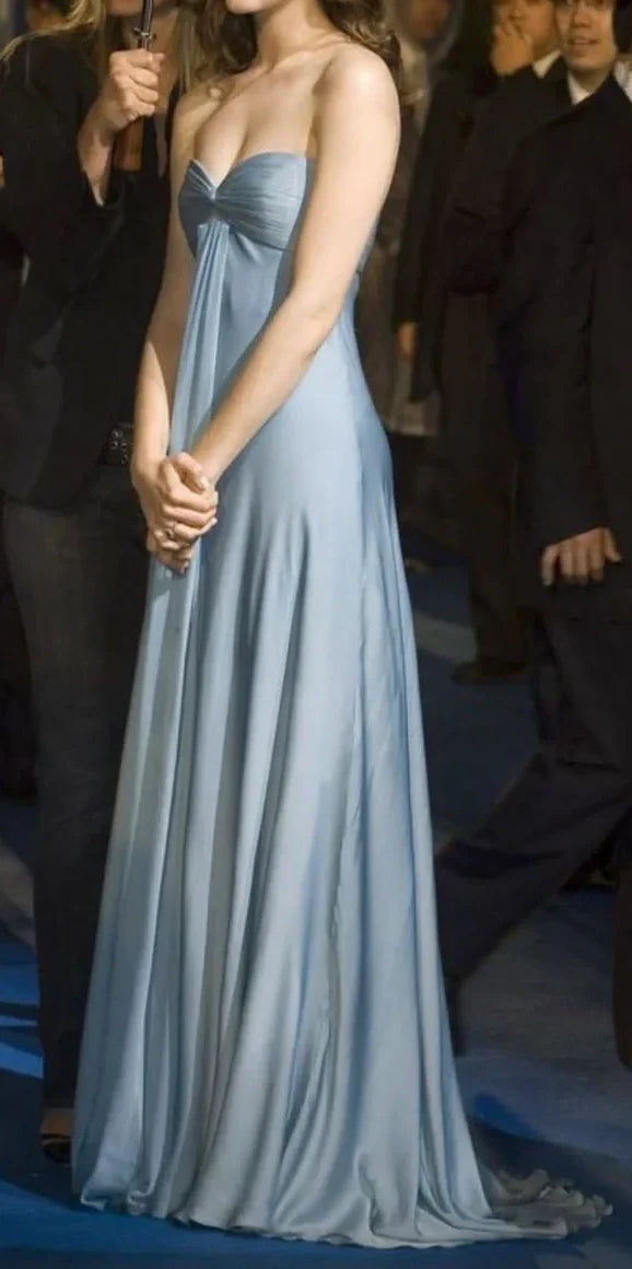 Sweetheart Long Prom Dresses Sheath Pleated Evening Party Dress,AST2227