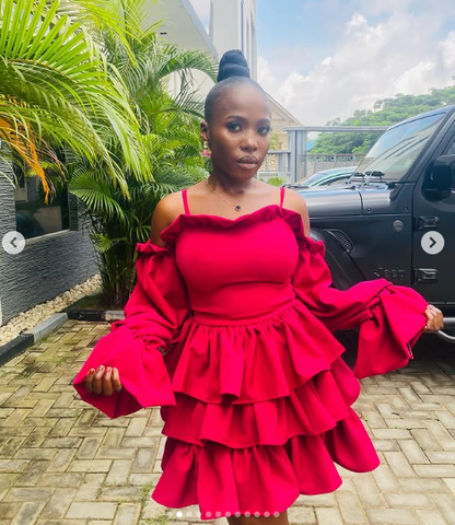 Elegant Off The Shoulder Satin Tiered A Line Homecoming Dress Short Prom Dress Y8265