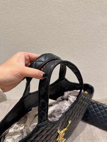 Women Saint Laurent Icare Maxi Shopping Bag In Quilted