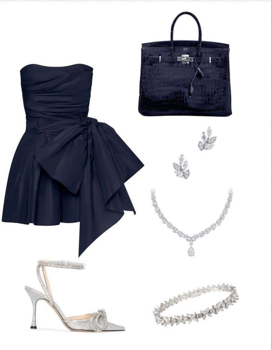 Trendy A Line Strapless Navy Blue Satin Mini Short Formal 7th Grade Homecoming Dresses Middle School Short Prom Dress Hoco Outfits DH1362