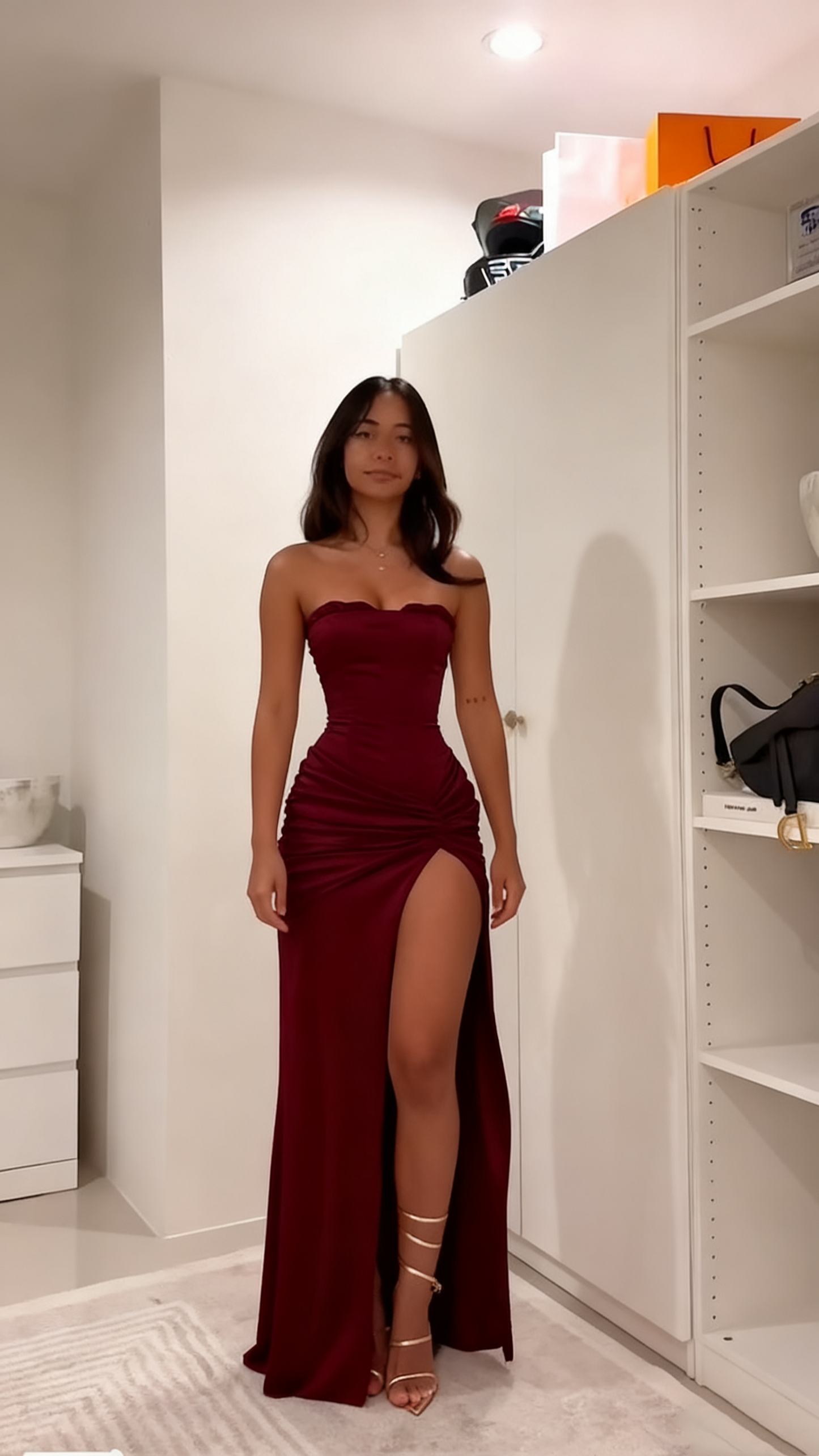 Strapless Formal Dress Long Evening Party Dresses  fg7769