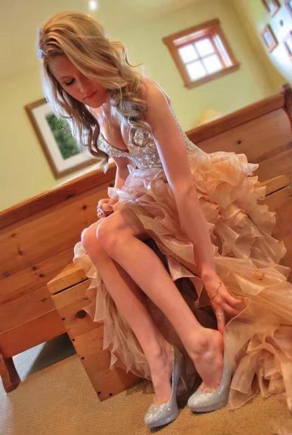 Weitese Formal Women's Dresses Dusty Pink High Low Prom Dresses Evening Dresses Party Dresses Prom Dresses Stores