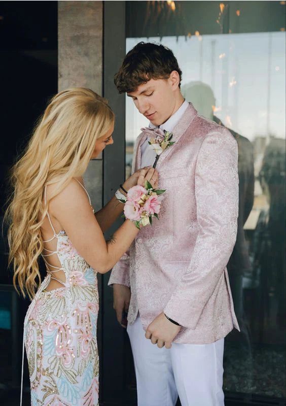 White Gorgeous Shiny Exquisite Beaded Spaghetti Strap Sequined Backless Long Chiffon Ball Gown Prom Dress Evening Gown Holiday Party Dress